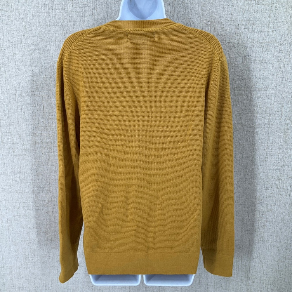 Banana Republic Sweater Womens M Yellow Wool Classic Minimalist Preppy Luxury - Picture 2 of 9